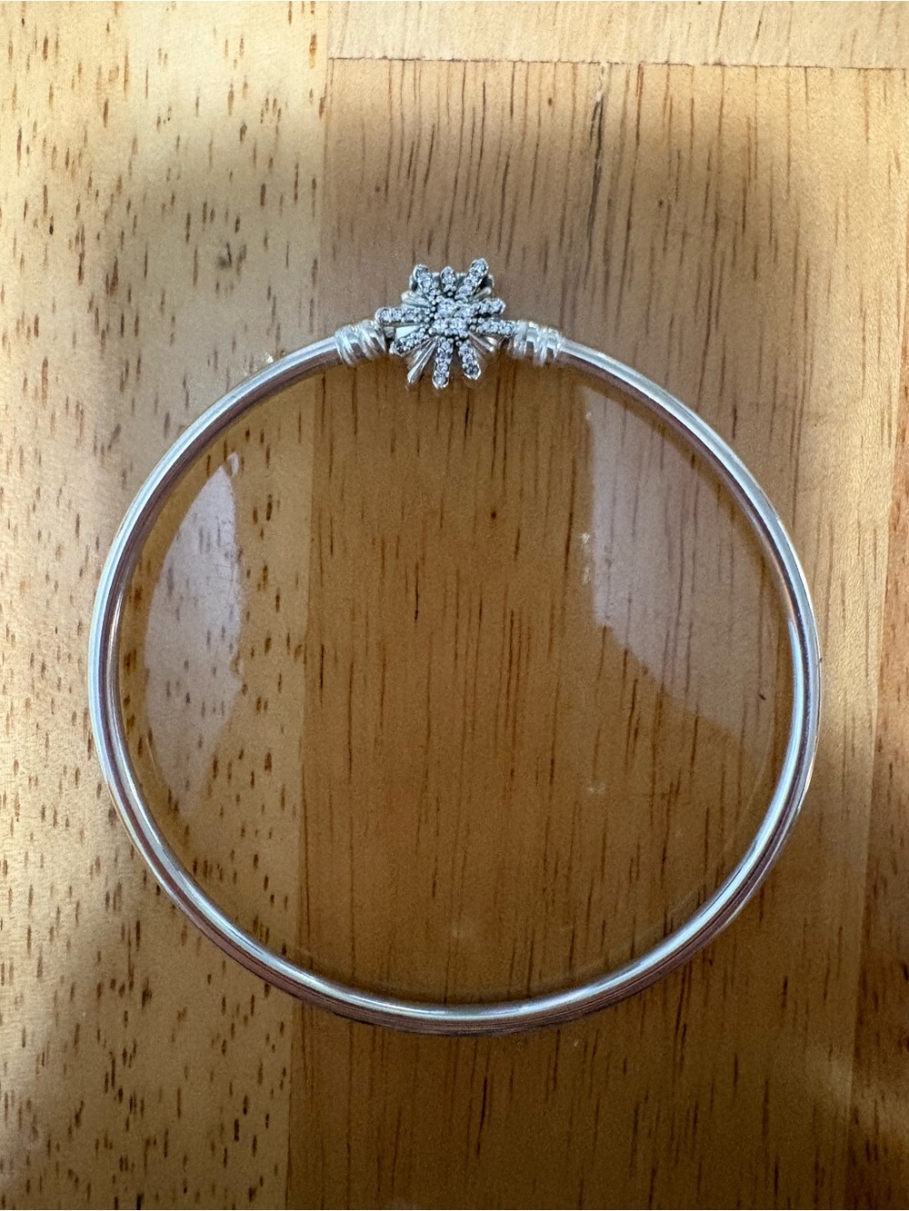 Pandora Sterling Silver The Best Is Yet To Come bracelet without charms.